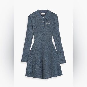 GANNI marled knit mini dress Sz Sm